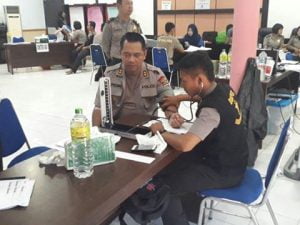 Jajaran Polres Palu Cek Kesehatan Berkala
