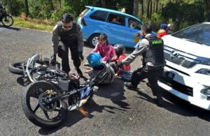 Akibat Mabuk Berat,Kasman Tabrak Warga yang Latihan Baris Berbaris
