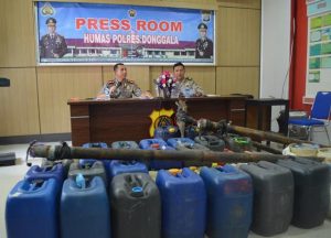 Operasi Bina Taruna 2017,Polres Donggala amankan Ribuan Liter Miras “Cap Tikus”