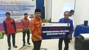 ​Peduli Negeri,  BI Sulteng Salurkan Bantuan Bagi Nelayan dan Petani di Palu