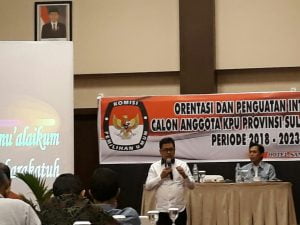 ​56 Calon Komisioner KPU  Sulteng Diedukasi Orientasi dan Penguatan 