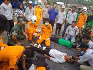 Antisipasi Bahaya Bencana Alam,SAR dan BPBD Banggai Laksanakan Simulasi