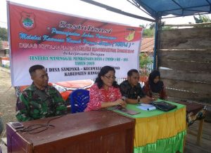 Ajak Masyarakat Manfaatkan Pekarangan,DKP Banggai Gandeng TNI Sosialisasi di TMMD Ke 101