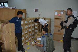 KPU Donggala Terima Surat Suara Pilkada Donggala 2018