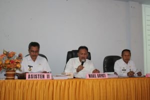 Pemda Tolitoli Mulai Mengevaluasi Pencapaian Realisasi PAD Triwulan IV tahun 2017 dan Triwulan I tahun 2018