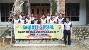 SAMBUT HARI LAHIR  BHAYANGKARA  KE 72  POLSEK GALANG LAKUKAN BAKSOS DI MASJID SITTI SUBAEDAH