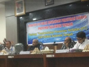 Uji Publik Perda Centro Gas Sulteng Di Bahas Komisi III DPRD Propinsi Sulteng