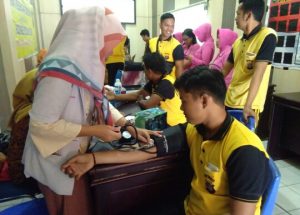 Polres Buol Gelar Donor Darah Dalam Rangka HUT Bhayangkara Ke 72