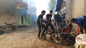 eks Lokalisasi Tondo Terbakar,Kerugian Capai Rp.1,3 Milyar