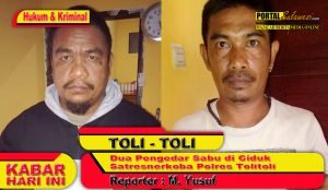 Dua Pengedar Sabu Tolitoli di Ciduk Satresnarkoba Polres Tolitoli