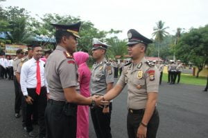 Kapolres Buol Pimpin Korps Raport Kenaikan Pangkat Periode I Juli 2018