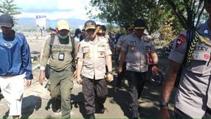 Korban capai 645 orang, Kapolri tinjau Lokasi Lokasi terparah Gempa