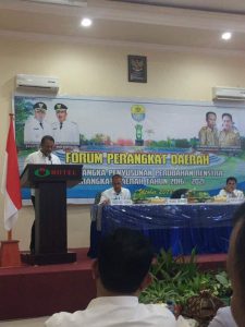 FORUM PERTEMUAN PERANGKAT DAERAH KABUPATEN TOLITOLI  DIBUKA LANGSUNG WAKIL BUPATI
