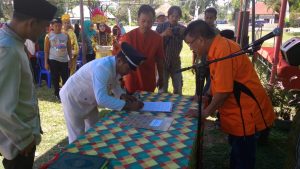 Bupati parimo Buka Bursa Inovasi Desa Tahun 2018, dan Pengukuhan BPD serta Pelantikan  PAW Kades Taopa Barat