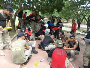 Jumat Bersih Sat Pol PP Muna, Kasat Bina Keakraban Bersama Anggotanya