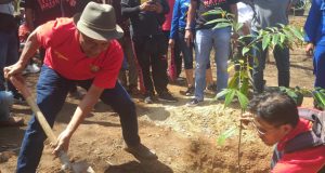 Walikota Palu Bersama Keluarga Besar Margaluyu 212 Menanam Pohon Di Hutan Kota Kaombona