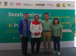 Pemkot Palu Terima Bantuan Huntara Dan Puskesmas Sementara Dari PT Vale Indonesia tbk.