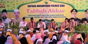 Tangkal Hoax Jelang Pemilu,Polres Sigi Gelar Tablig Akbar