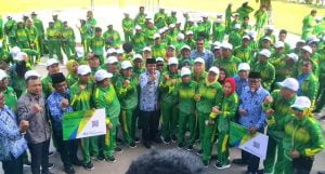Kontingen Porprov Kota Palu Resmi di lepas Walikota