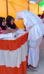 “Pocong “ Warga Korban Likuefaksi Ikut Nyoblos