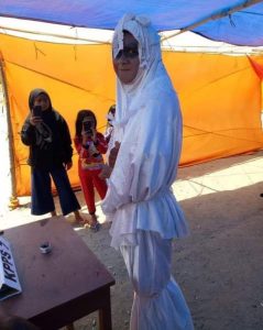 Pocong Yang Nyoblos Di TPS Bekas Likuefaksi Ternyata Pendukung Prabowo-Sandi
