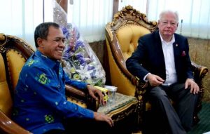 Kunjungi Palu, Konsul Kehormatan Jerman Untuk RI  Disambut Walikota
