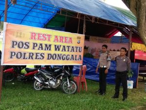 Maksimalkan Pelayanan Untuk Pemudik,Polres Donggala Siapkan Rest Area Di Ruas Jalan Nasional