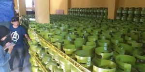 Perindag Kota Palu Temukan Penyimpanan 3200 Tabung Gas LPG 3 Kg Tanpa Ijin