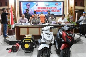 Polisi Amankan Pelaku Pencurian Genset Dirumah Sekda Tolitoli