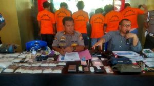 Polda Sulteng Bekuk Kurir Narkoba ,3,5 Kg Babuk Sabu Disita