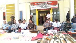 Kejaksaan Muna Musnakan BB Tindak Pidana yang Berkekuatan Hukum Tetap