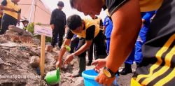 Bekas Tsunami Pesisir Tondo Jadi Tempat Penanaman Mangrove Oleh Kapolda Sulteng