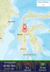 Sesar Palu-Koro Bergerak,Gempabumi Tektonik Skala 5,8 Magnitudo Guncang Sigi