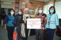 Wali Kota Palu Terima Bantuan Alat Pelindung Diri (APD) dari BNI