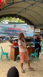Bupati Tolitoli Himbau Kepada Penerima BST dan KPM  untuk tetap pake masker dan jaga jarak
