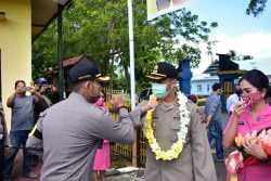 Pisah Sambut kapolres Tolitoli di warnai penuh Haru
