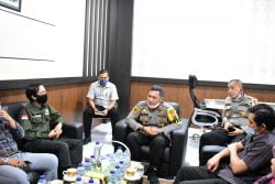 KPU Tolitoli Bangun Silaturahim Dengan Kapolres Tolitoli Bahas Persiapan Pilkada 2020