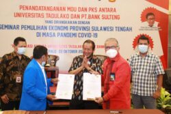 Bank Sulteng dan Untad Kolaborasi Pulihkan Ekonomi Daerah di Masa Pandemi Covid-19