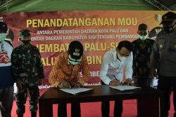 Pemkot Palu dan Pemkab Sigi Teken MoU Pembangunan Jembatan