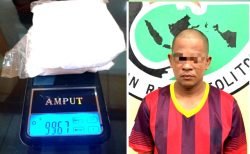Warga Sidoarjo Bawa Sabu 99,67 Gram Dibekuk Sat Narkoba Polres Tolitoli