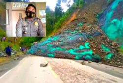 Polres Donggala Himbau Pengguna Jalan Waspadai Bahaya Longsor Dimusim Penghujan