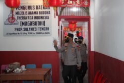 Sidak Vihara, Kapolda Sulteng Pastikan Perayaan Imlek Aman