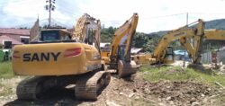 Aparat Geruduk PETI Sungai Tabong , Eskavator Disita, Pemodal Kabur