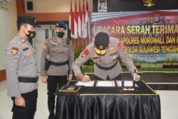 Kapolda Pimpin Sertijab Satu PJU dan Dua Kapolres dilingkup Polda Sulteng