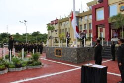 Ikrar Setia NKRI Oleh Eks Napiter Saat Perayaan HUT RI di Polda Sulteng