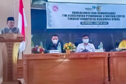 Wabup Hadiri Kegiatan  Konsolidasi dan Rekonsiliasi Tim Percepatan Penurunan Stunting Morut