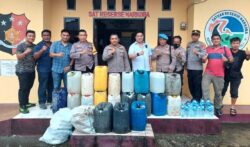 20 Jerigen Miras Cap Tikus Asal Tinading Terjaring Operasi Pekat II Tinombala 2022