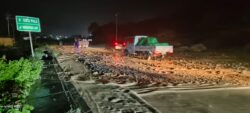 Ruas Palu Donggala Banjir, Jalan Dipenuhi Material Bebatuan dan Lumpur