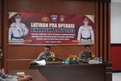Jelang Pilkada Serentak 2024, Polresta Palu Gelar Pelatihan Pra Operasi BINA KUSUMA PALU-2024