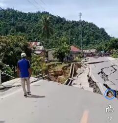 Ruas Jalan Nasional Poso-Tentena Putus, Kapolres Perintahkan Evakuasi Warga Sekitar Longsoran